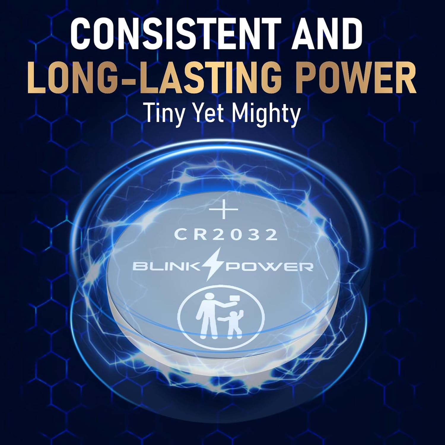 CR2032 Lithium 3V Coin Batteries, 240mAh Lasting for AirTag