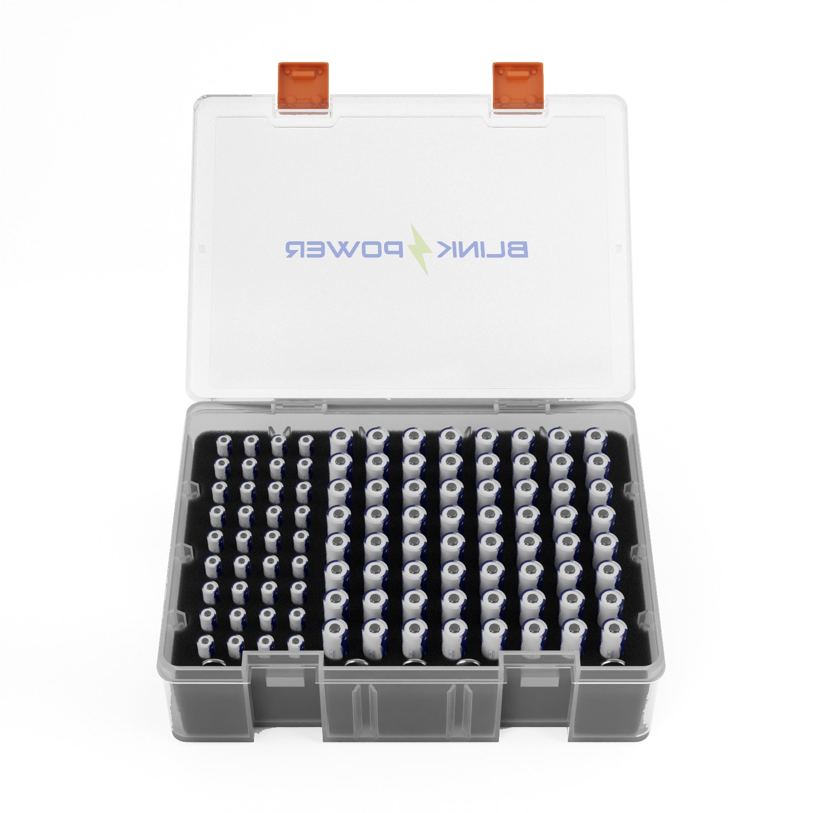 BlinksPower Battery Organizer Storage Case, Holds 56 AA, 29 AAA and More, Battery Box Include Digital Tester