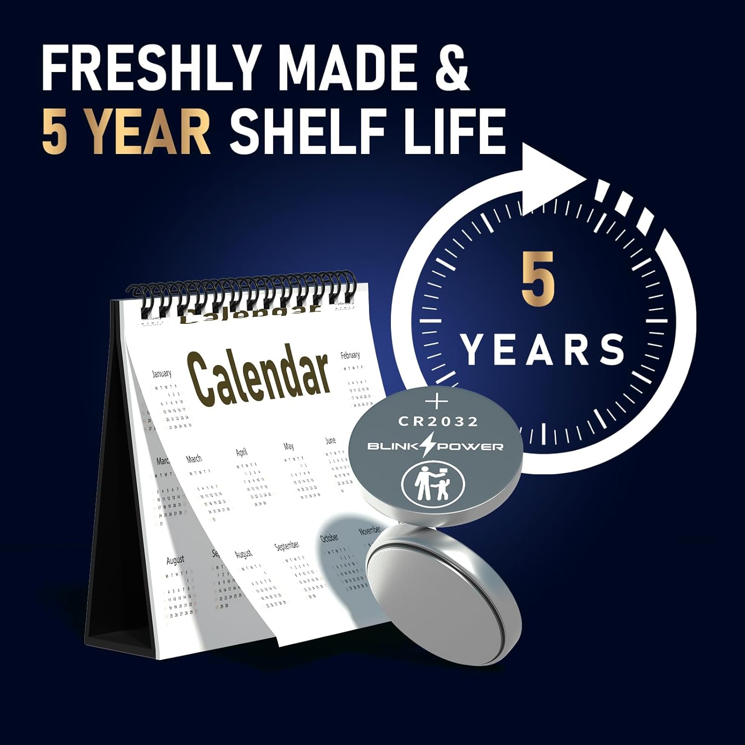 CR2032 Lithium 3V Coin Batteries, 240mAh Lasting for AirTag