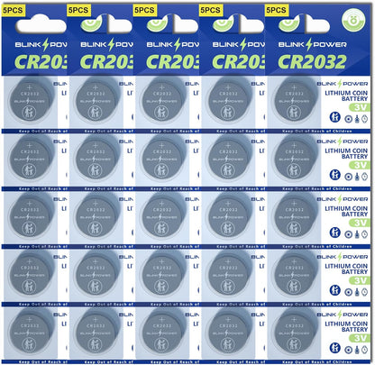 CR2032 Lithium 3V Coin Batteries, 240mAh Lasting for AirTag
