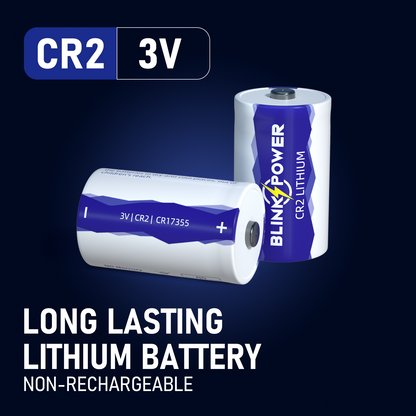 CR2 Battery, 900 mAh, 10-Year Shelf Life, Leak-Proof Design for Range Finder