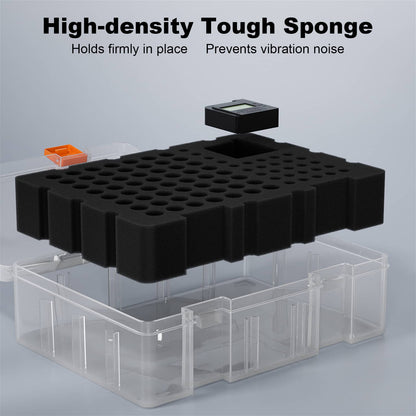 BlinksPower Battery Organizer Storage Case, Holds 56 AA, 29 AAA and More, Battery Box Include Digital Tester