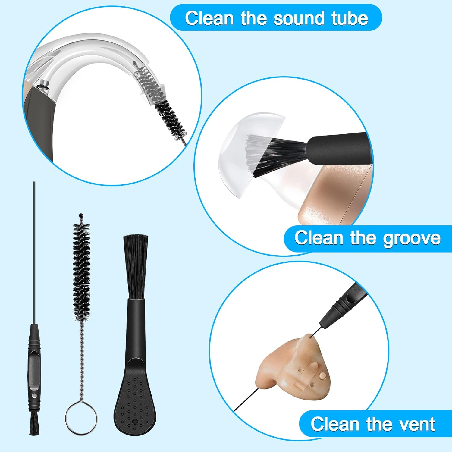 Blinkspower Hearing Aid Batteries Removing Tool and Cleaning Kits