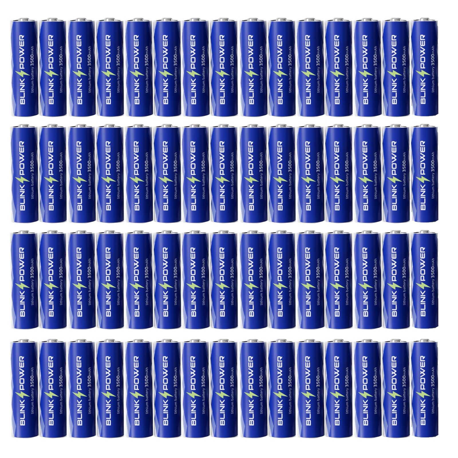 Bulk Pack AA Lithium Batteries  , 3500mAh NO.1 Lasting, 1.5V, (4 More Complementary Batteries)