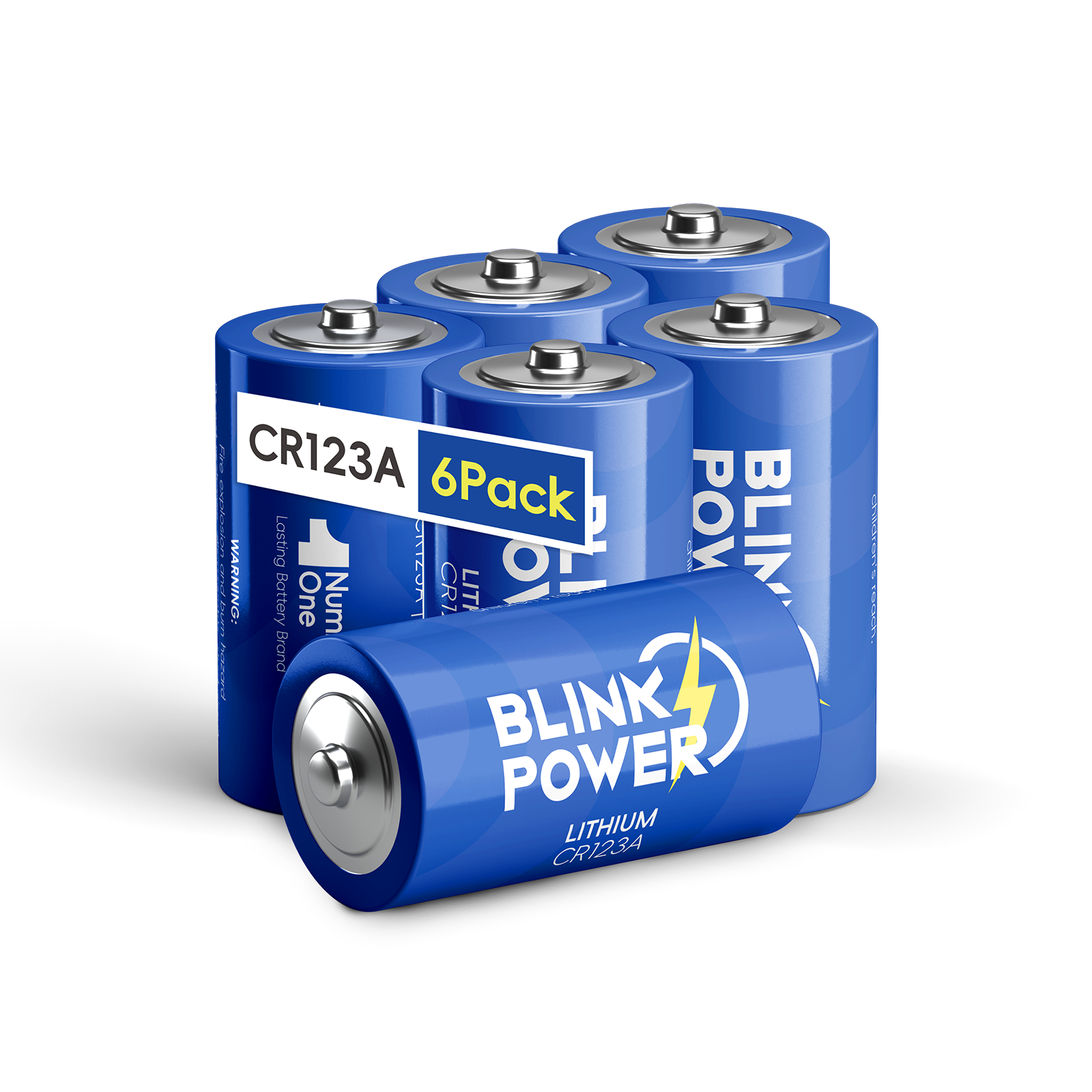 CR123A 3V Lithium Battery, 1700mAh Longest Lasting for Flashlight
