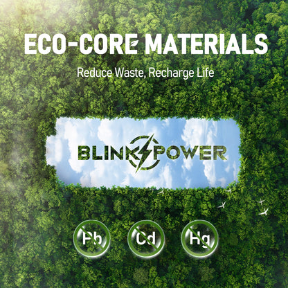 Blinkspower Rechargeable AA Batteries, 3000mAh 1.2V Rechargeable  Batteries Recharge up to 1500x Times